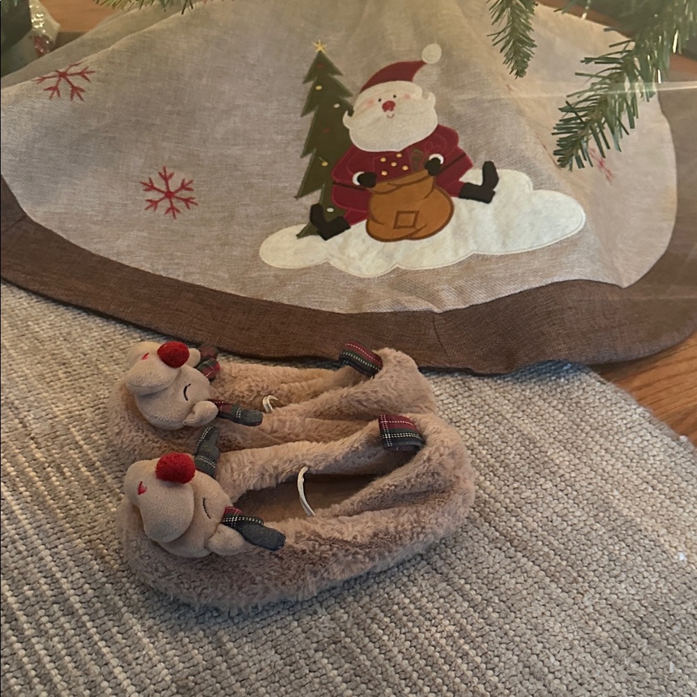 EUC J. Crew Brown Reindeer Kids Shoes